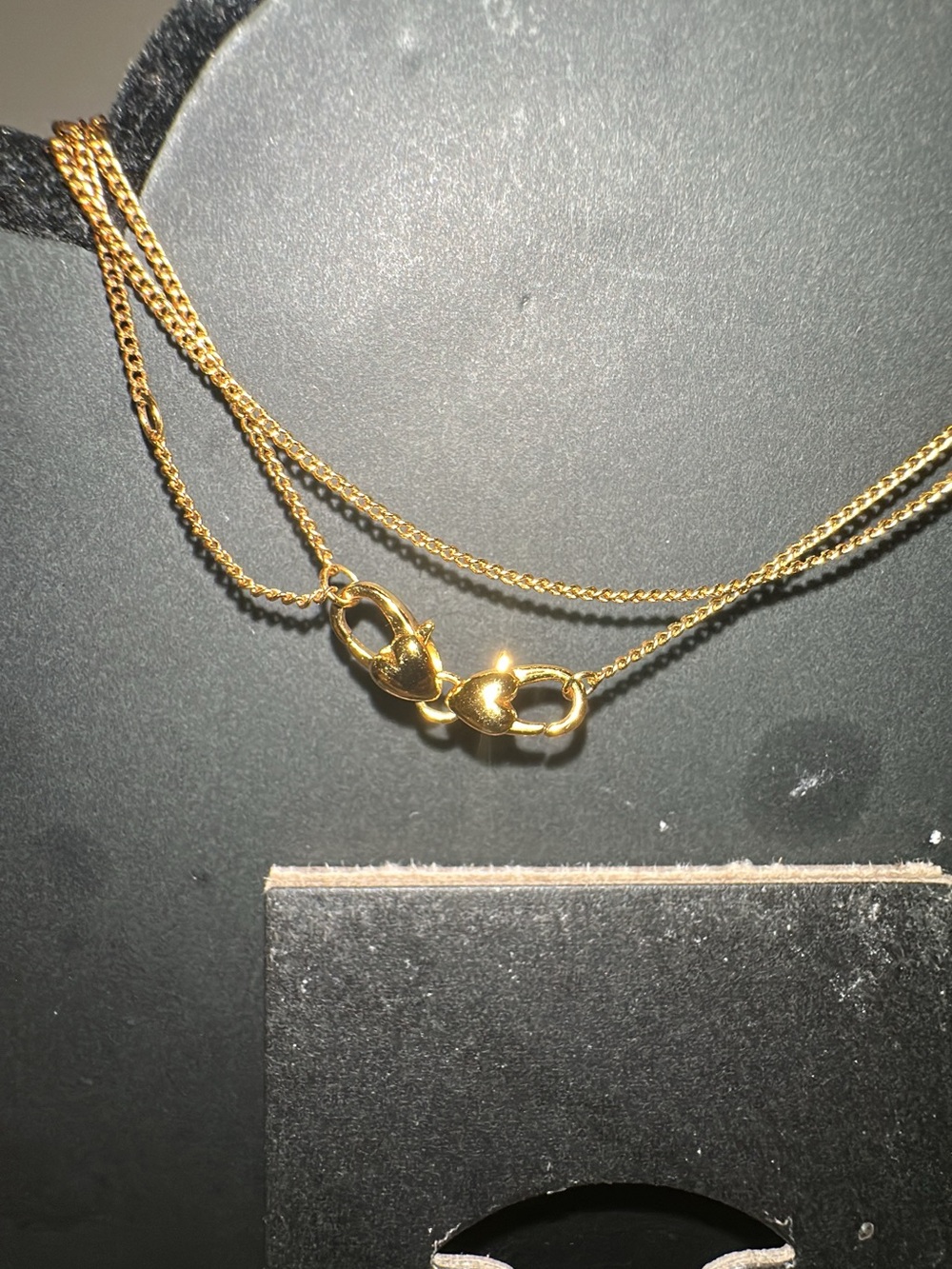 Brighton Gold Double-Layer dainty Women's Necklace - Elegant Layered Chain - Picture 10 of 11